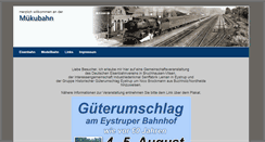 Desktop Screenshot of muekubahn.de